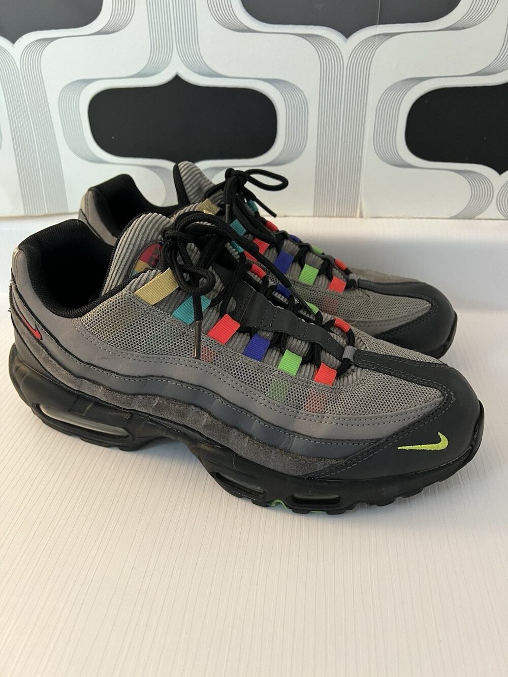 Nike Air Max 95 Shoes Mens Size 10 Gray Evolution of Icons Sneakers CW6575-001